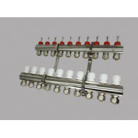 Колекторний вузол ORSO на 10 виходів латунний