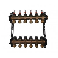 Коллекторный узел ORSO в сборе 6 выходов. Нержавеющая сталь