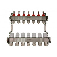 Коллекторный узел ORSO на 7 выходов Нержавеющая сталь SS304