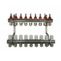 Колекторний вузол ORSO у зборі на 9 виходів латунь