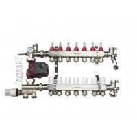 ORSO Комплект *Теплый пол с нижним подключением НЕРЖ 8 контуров