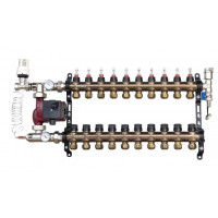 ORSO Комплект *Тепла підлога з бічним підключенням НЕРЖ+БРОНЗА 10 контурів