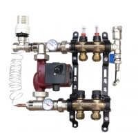 ORSO Комплект *Тепла підлога з бічним підключенням НЕРЖ+БРОНЗА 2 контури