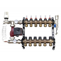 ORSO Комплект *Тепла підлога з бічним підключенням НЕРЖ+БРОНЗА 6 контури