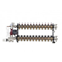 ORSO Комплект *Тепла підлога з бічним підключенням НЕРЖ+БРОНЗА 12 контури