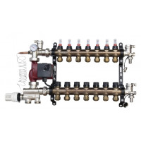 ORSO Комплект *Теплый пол * с нижним подключением НЕРЖ+БРОНЗА 7 контура