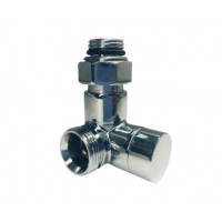 Кран радіатор.1/2х3/4 кутовий регул. хром SUN арт 2102