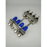 Колекторний вузол ORSO на 4 виходи латунь