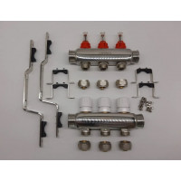 Колекторний вузол ORSO на 3 виходи Нержавіюча сталь SS304