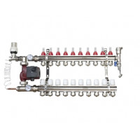 Комплект Теплый пол ORSO латунный с боковым подключением на 10 выходов