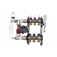 Комплект теплый пол ORSO латунный с боковым подключением на 3 выхода.