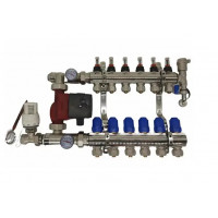 Комплект теплый пол ORSO латунный с боковым подключением на 6 выхода.