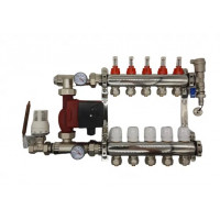 Комплект теплый пол ORSO из нержавеющей стали с боковым подключением на 4 выхода