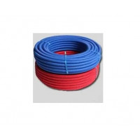 Труба гофрована червона/синя 34н/29в (25м)