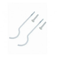 Кронштейн 10х300 белый для чугунных радиаторов